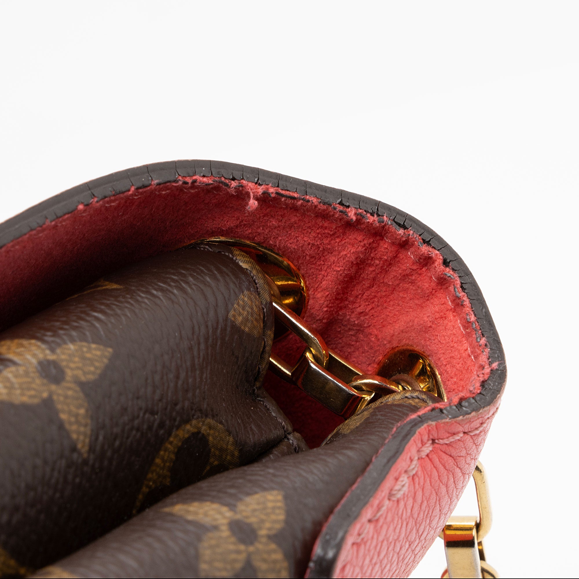 Louis Vuitton Monogram Canvas Pallas Chain Shoulder Bag (SHF-PklqEx)