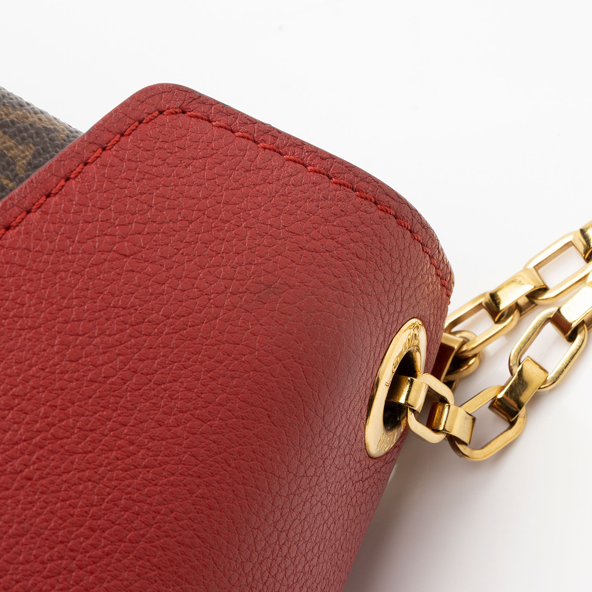 Louis Vuitton Monogram Canvas Pallas Chain Shoulder Bag (SHF-RtD3By)