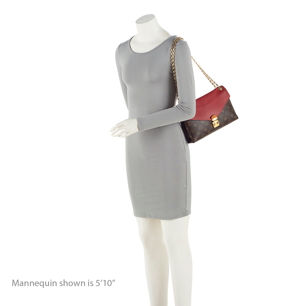 Louis Vuitton Monogram Canvas Pallas Chain Shoulder Bag (SHF-RtD3By)
