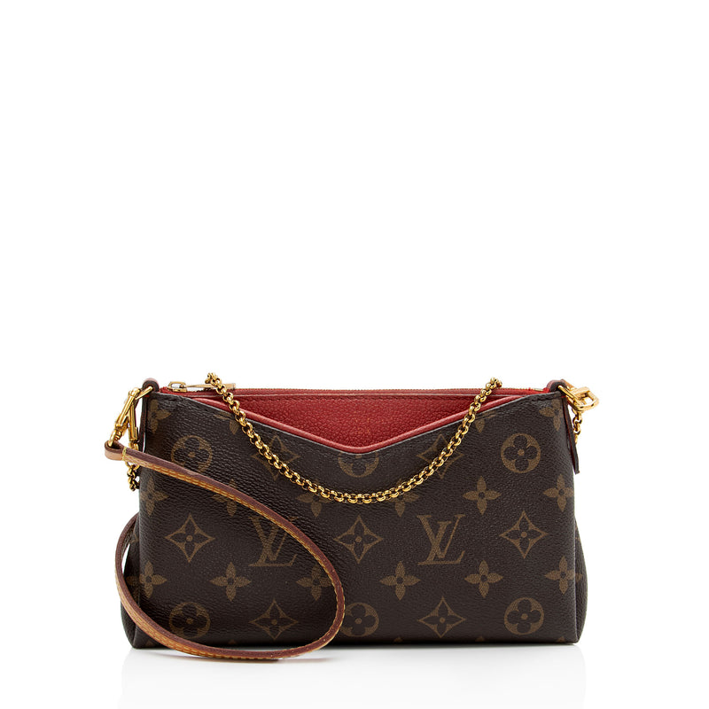 Louis Vuitton Monogram Canvas Pallas Clutch FINAL SALE SHF OgqvvG LuxeDH