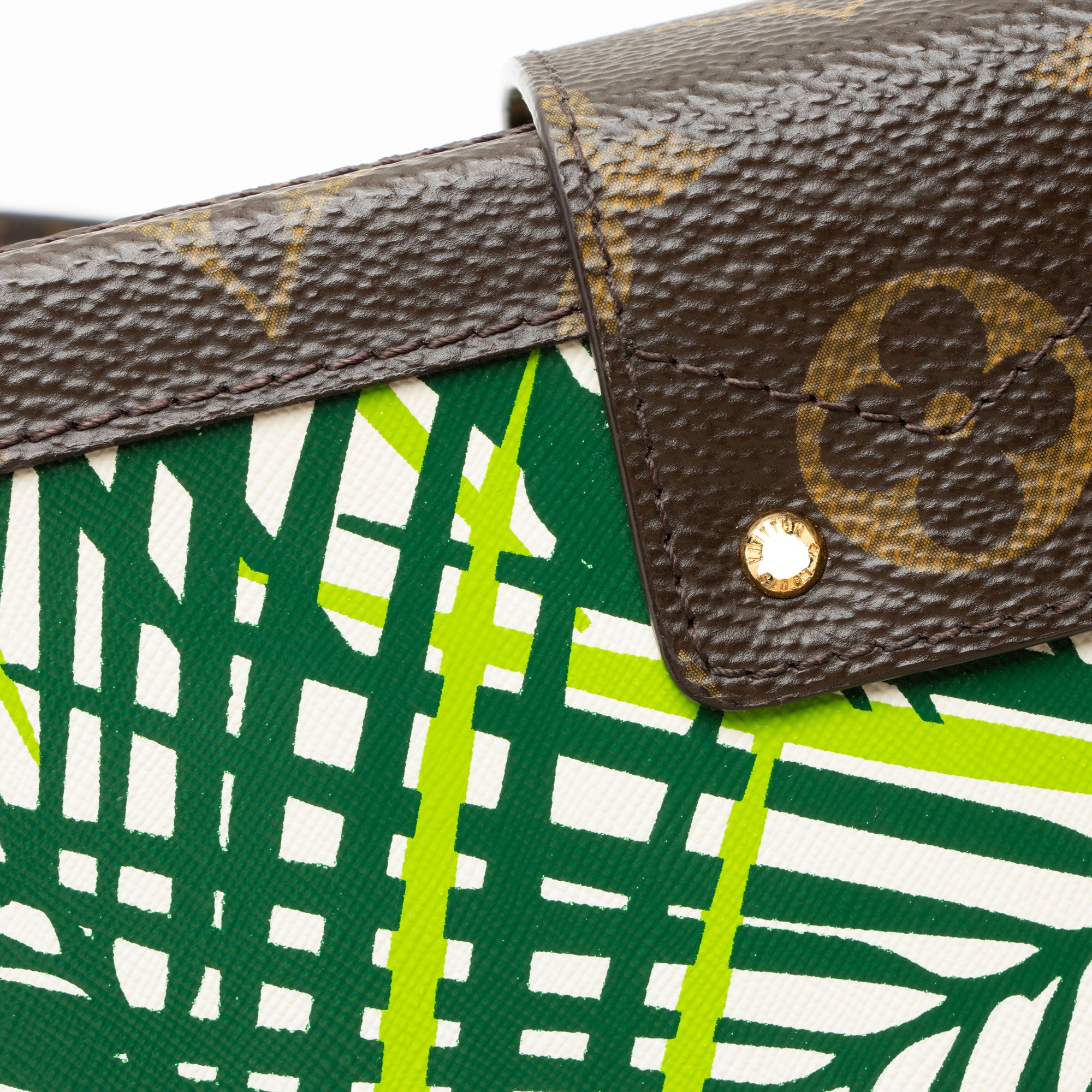 Louis Vuitton Monogram Canvas Palm Petite Malle Bag