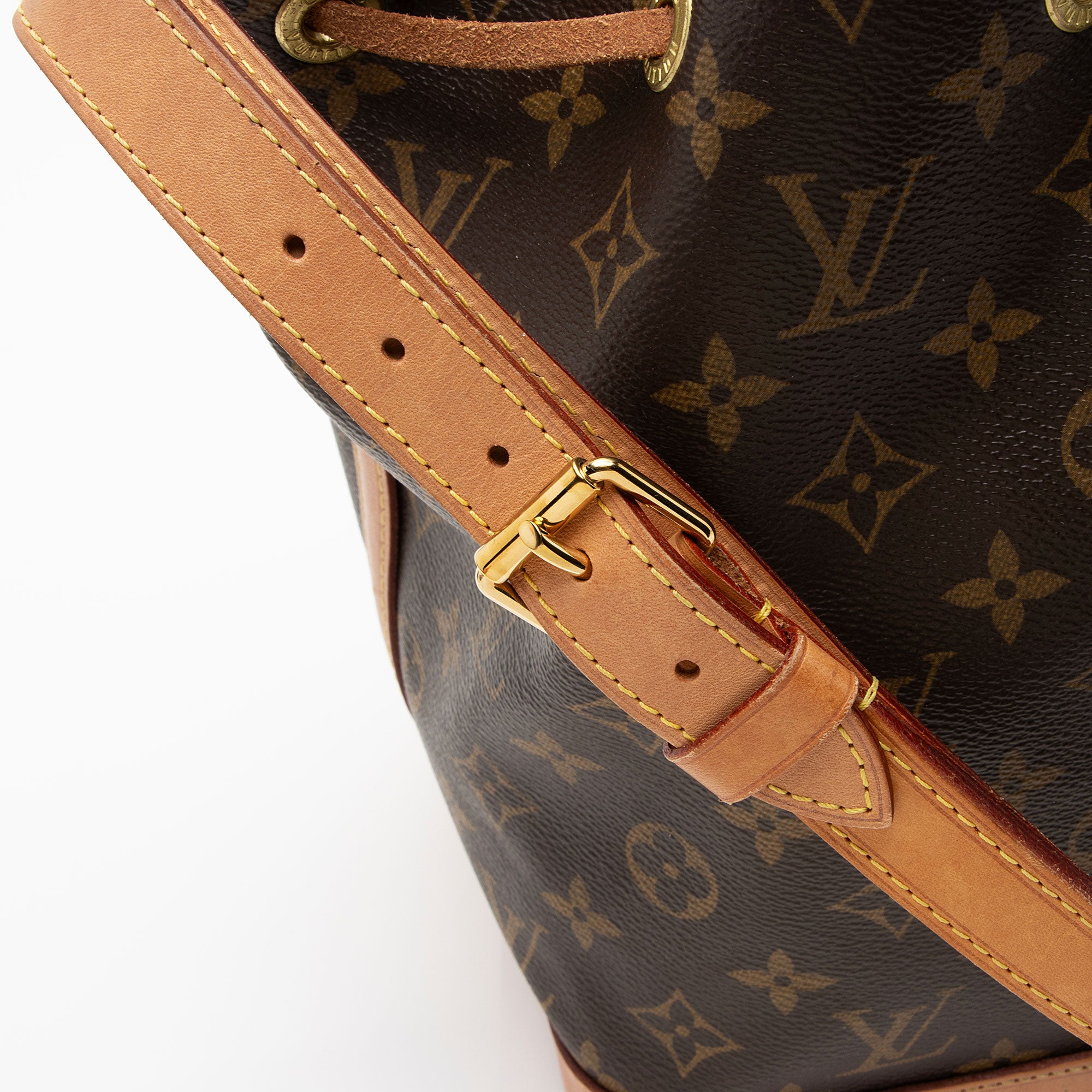 Louis Vuitton Monogram Canvas Petit Noe NM Shoulder Bag (SHF-HV55K0)