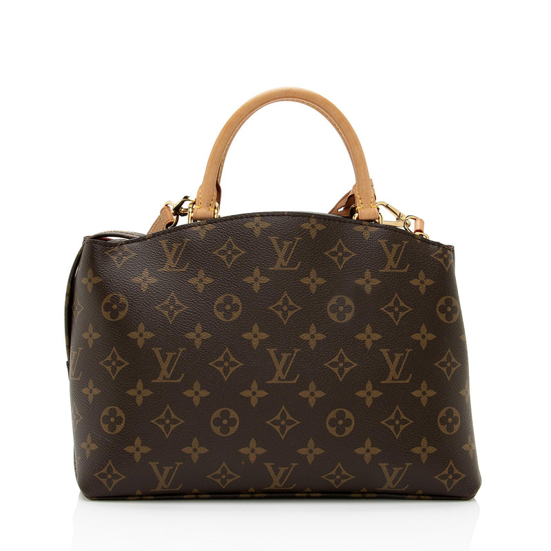 Louis+Vuitton+Petite+Palais+Tote+Brown+Canvas+Monogram+Coated for