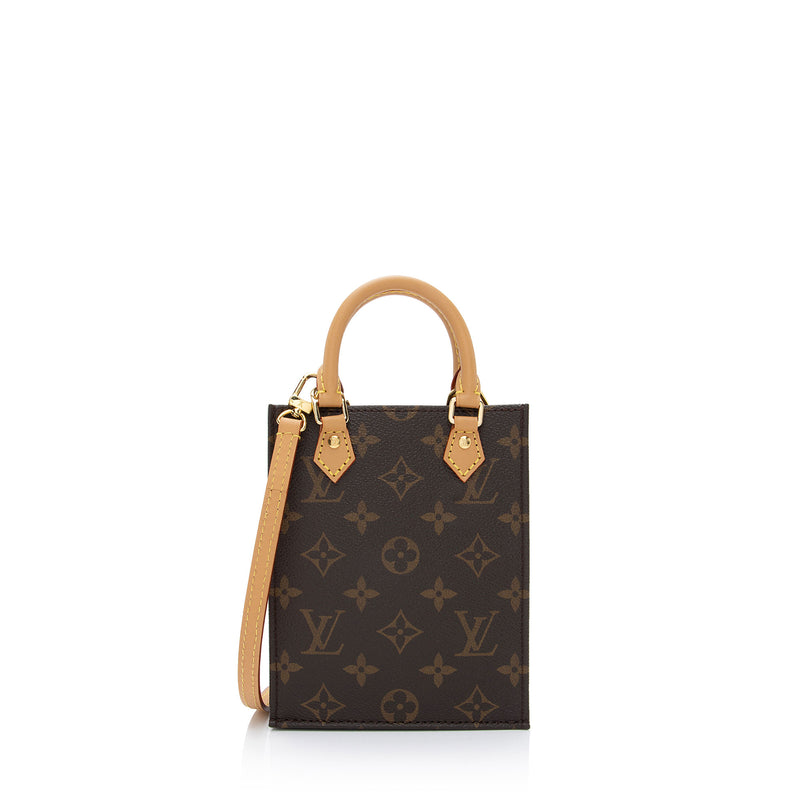 Louis Vuitton Monogram Canvas Petit Sac Plat Shoulder Bag (SHF
