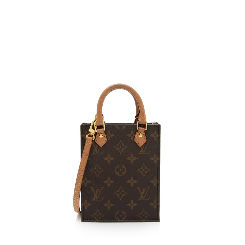 Louis Vuitton Monogram Canvas Petit Sac Plat Shoulder Bag (SHF-SYrls9)