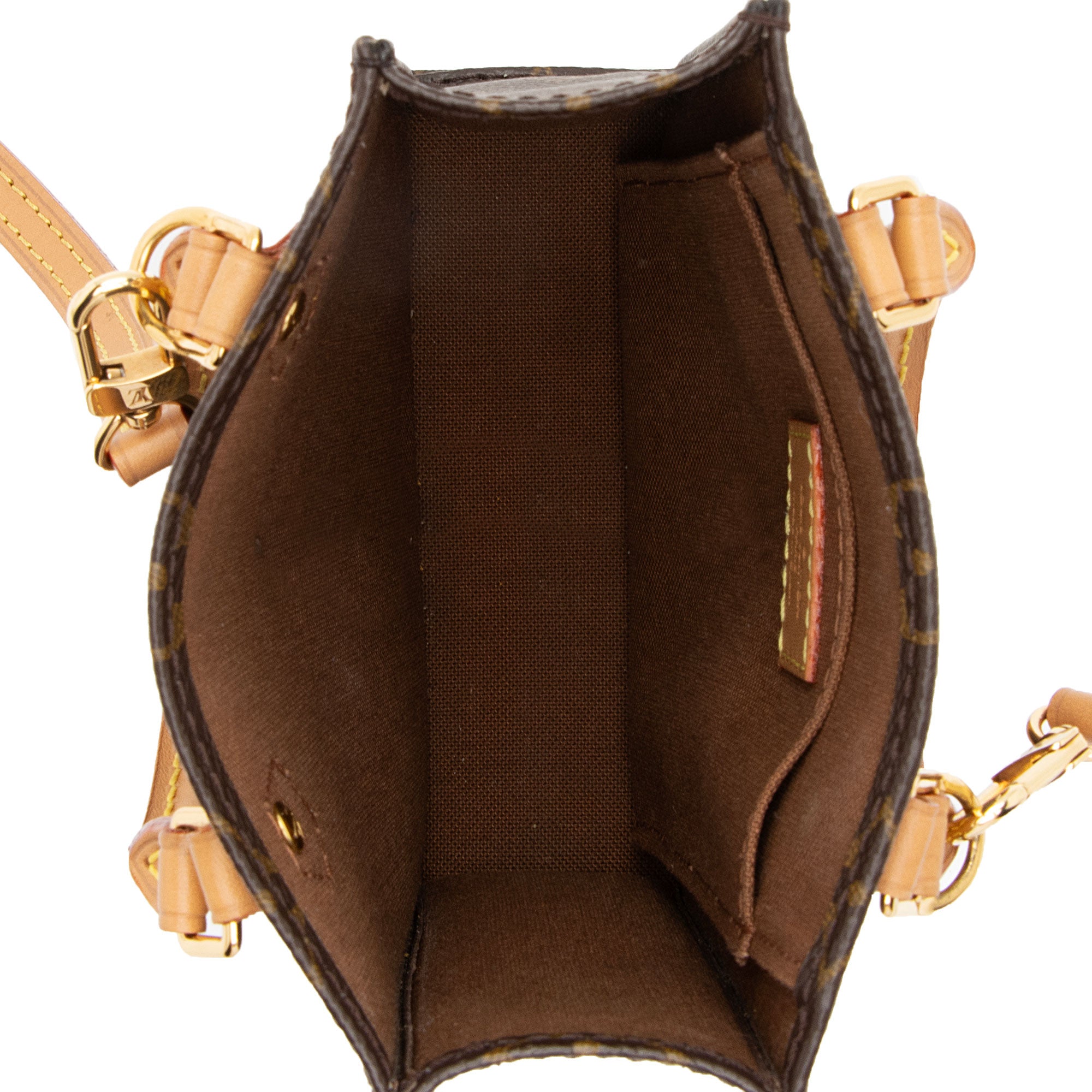 Louis Vuitton Monogram Canvas Petit Sac Plat Shoulder Bag (SHF-XKuDno)