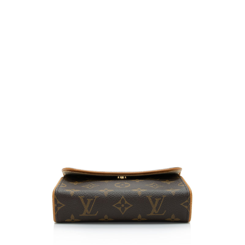 AUTH Louis Vuitton Monogram Florentine Small Belt Bag with Dustbag