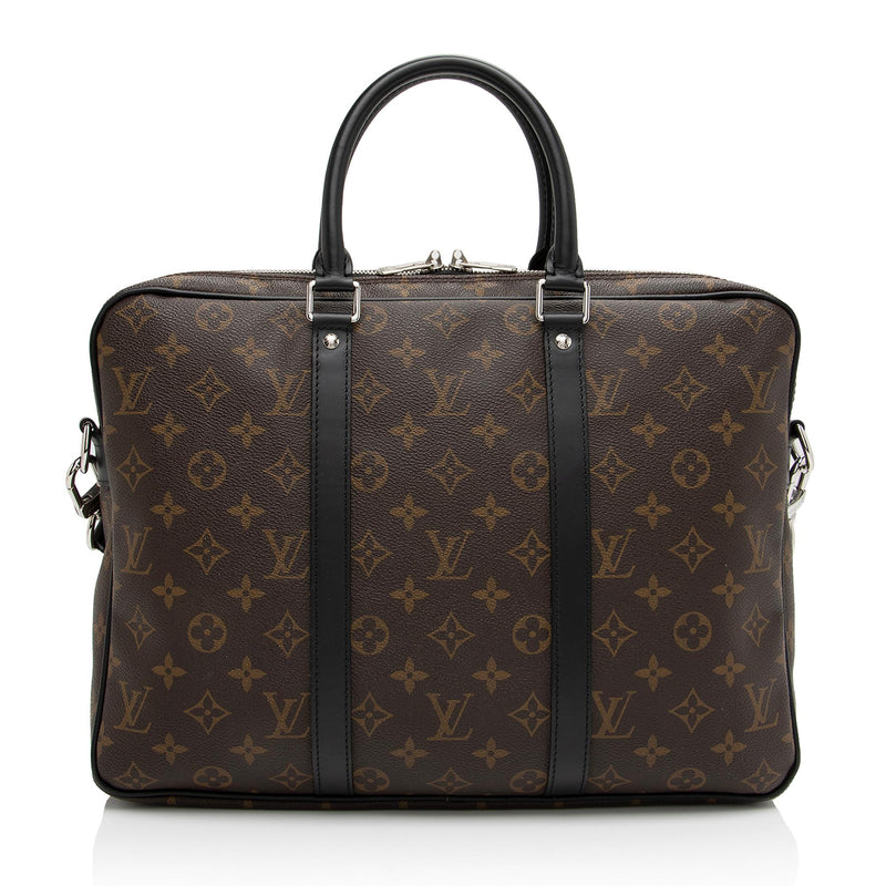 Louis Vuitton Monogram Canvas Porte Documents Voyage PM Messenger Bag –  LuxeDH