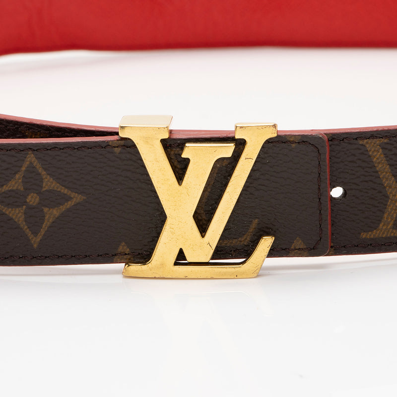 Louis Vuitton Monogram Canvas Reversible Initiales Belt - Size 32 / 80 (SHF-q66pQa)