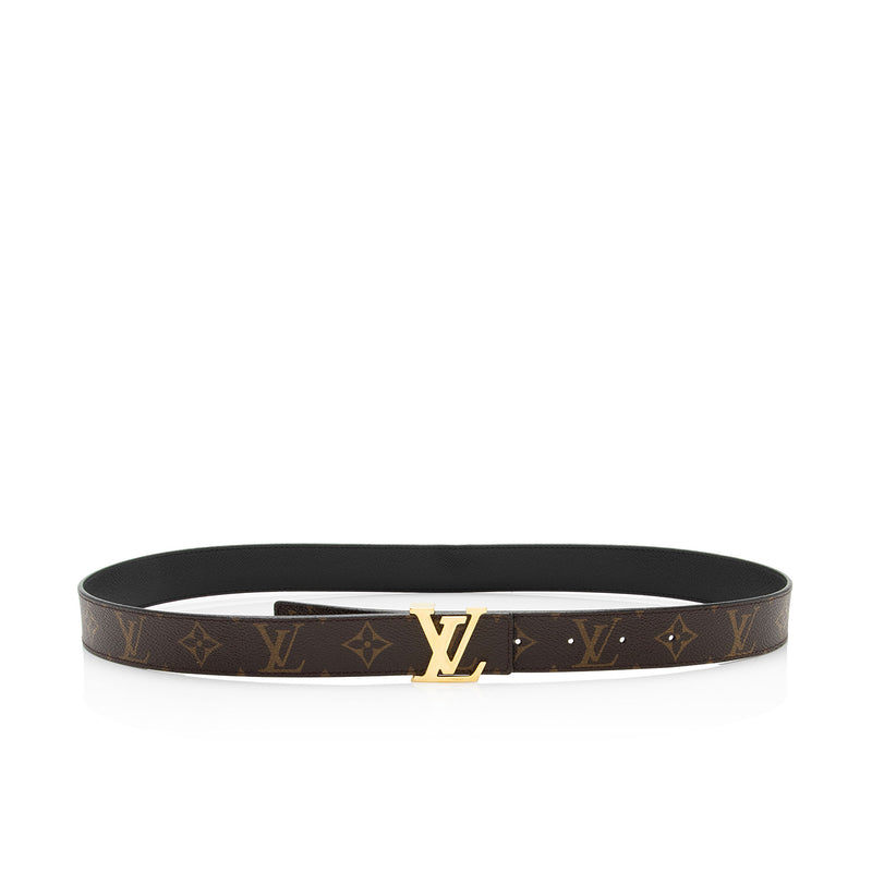 Louis Vuitton Monogram Square Buckle Belt with Gold Hardware- Size