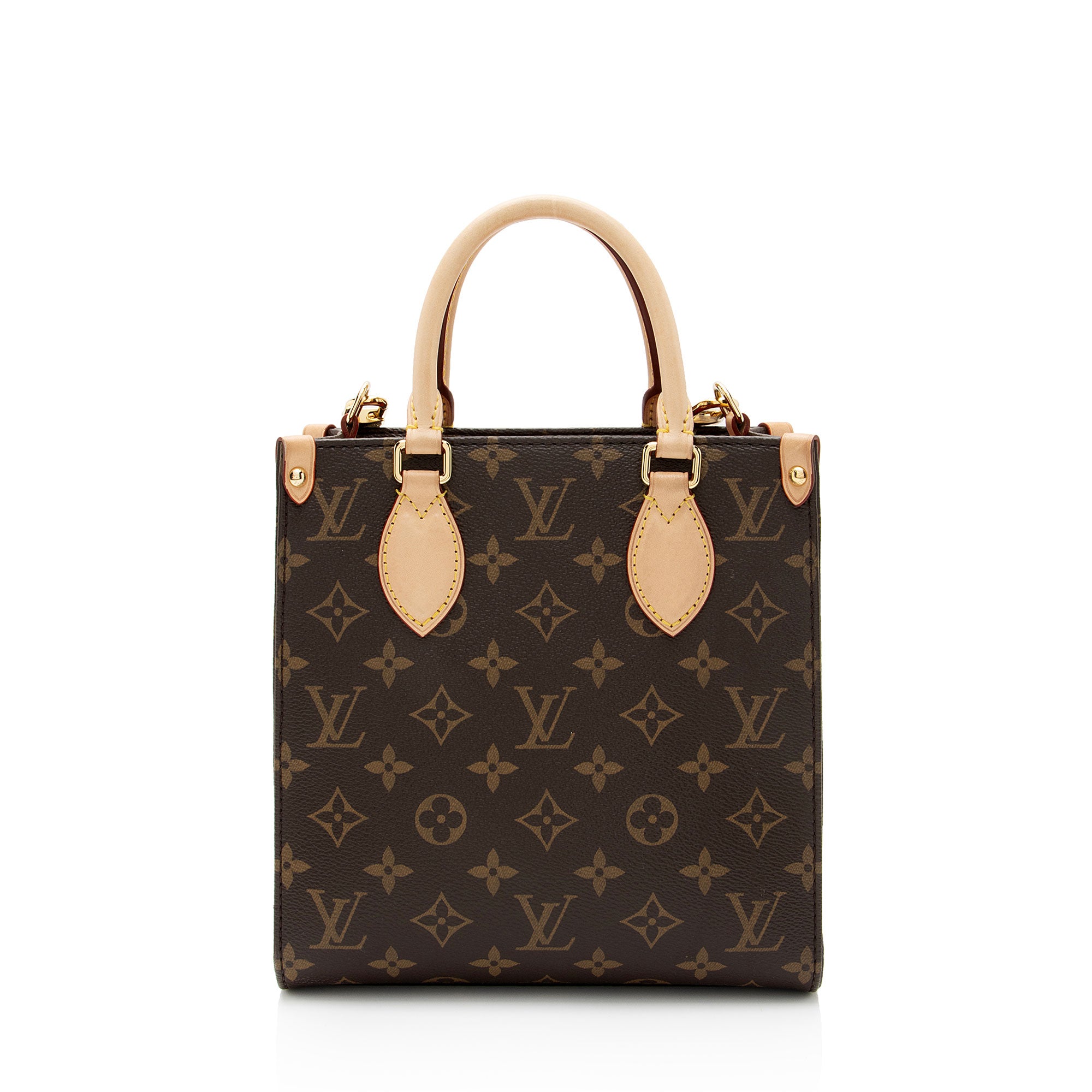 Louis Vuitton Monogram Canvas Sac Plat BB Tote (SHF-YzNIVJ)