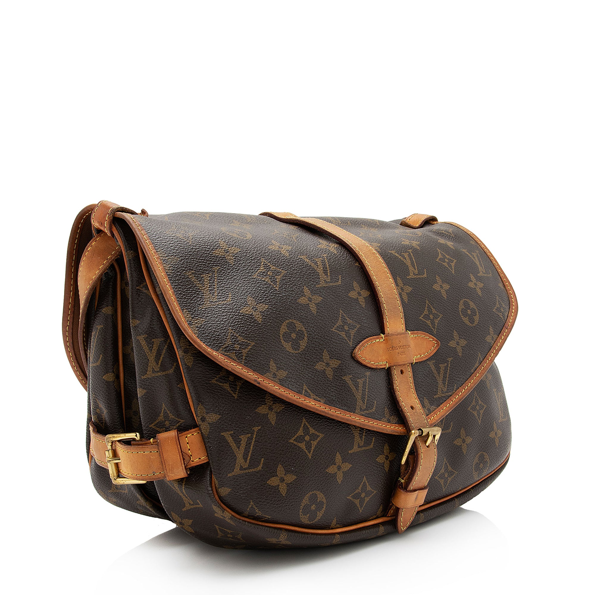 Louis Vuitton Monogram Canvas Saumur 30 Messenger Bag (SHF-0asoJo)