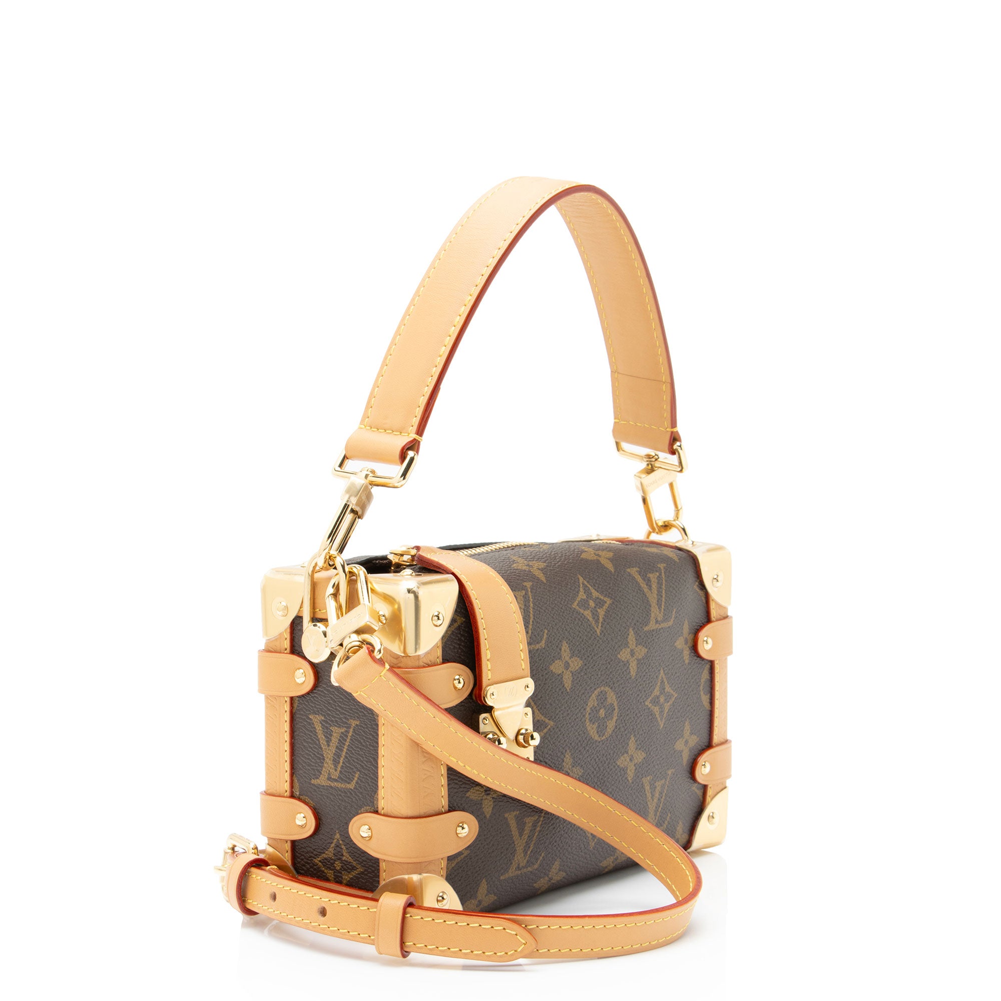 Louis Vuitton Monogram Canvas Side Trunk PM Shoulder Bag