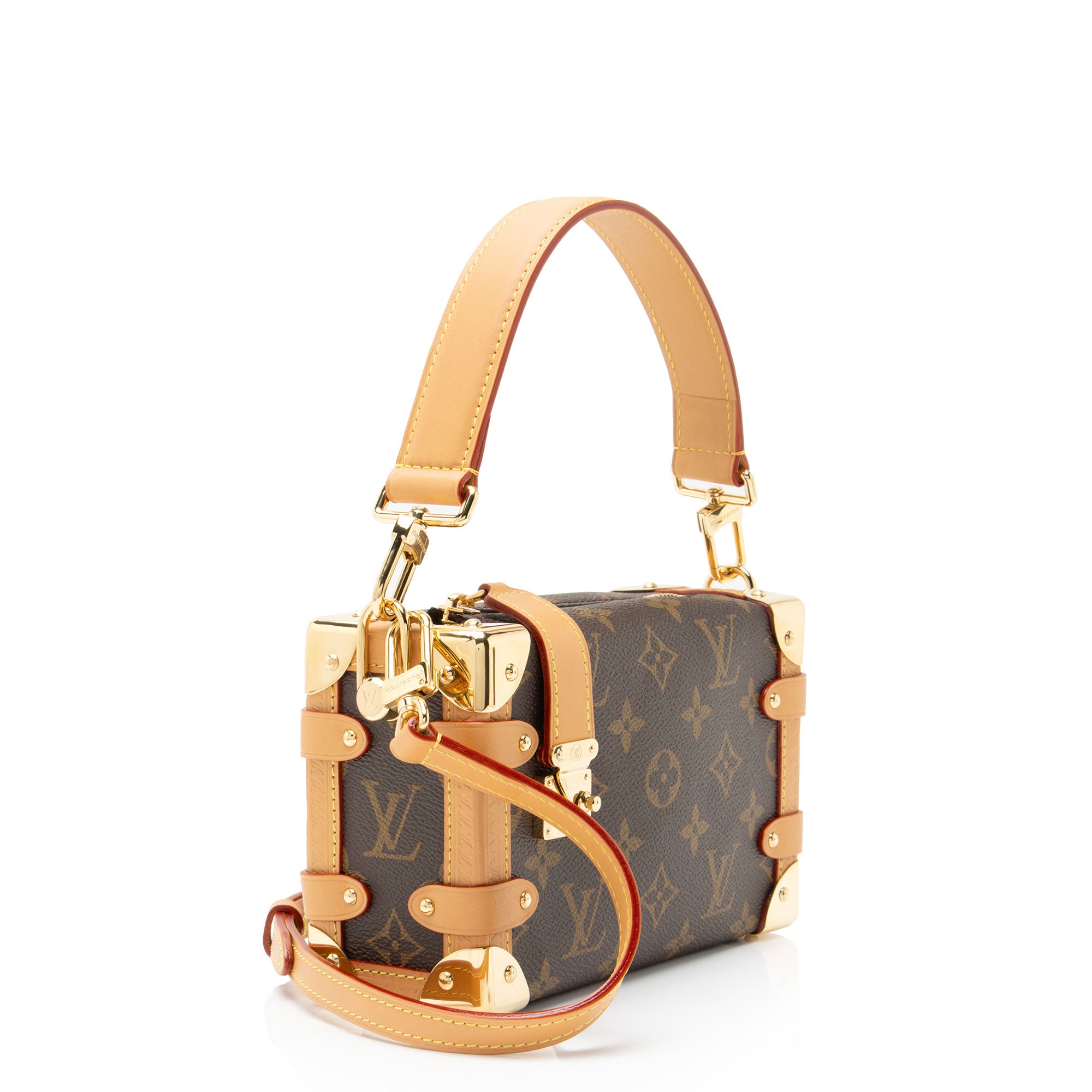Louis Vuitton Monogram Canvas Side Trunk PM Shoulder Bag