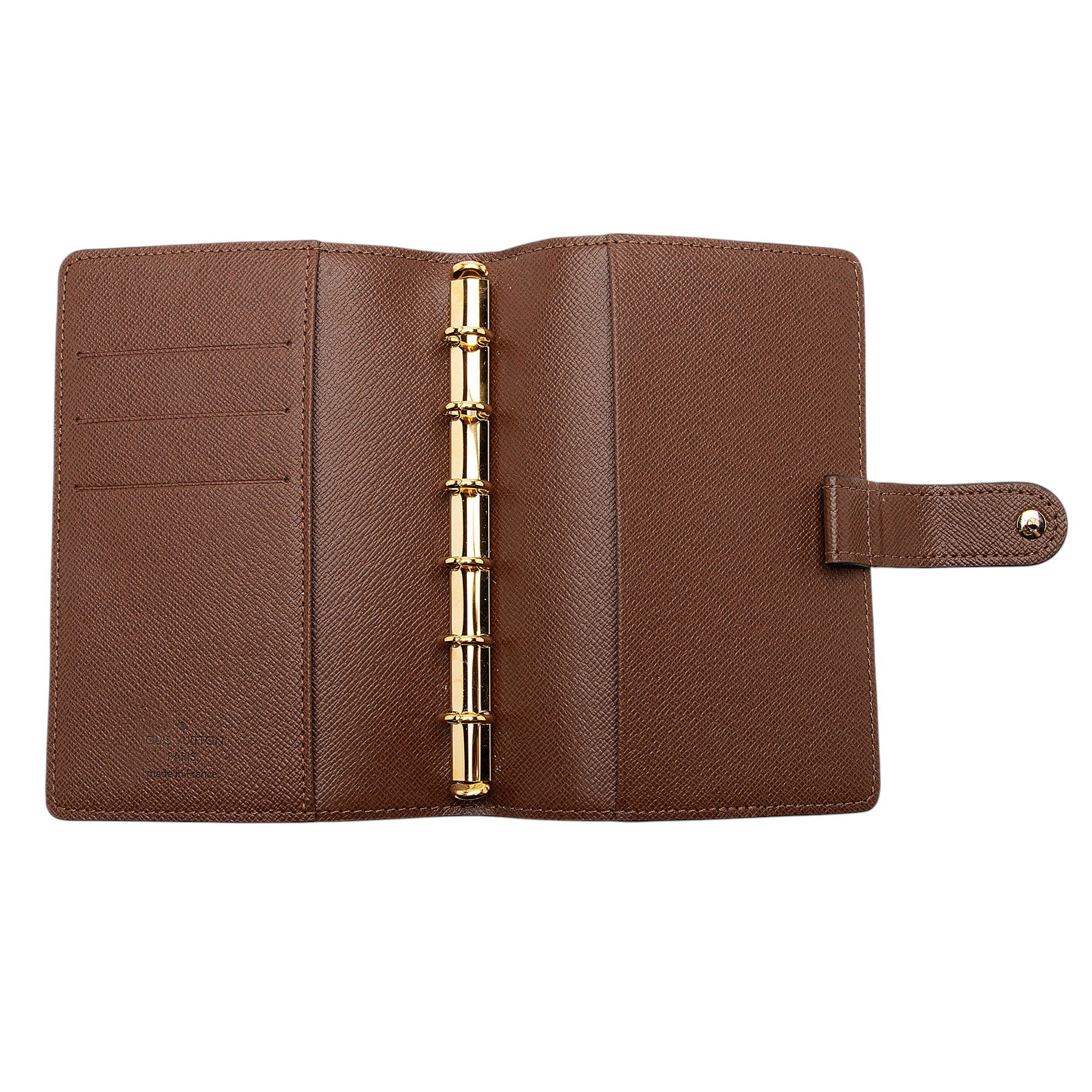 Louis Vuitton Monogram Canvas Small Ring Agenda Cover