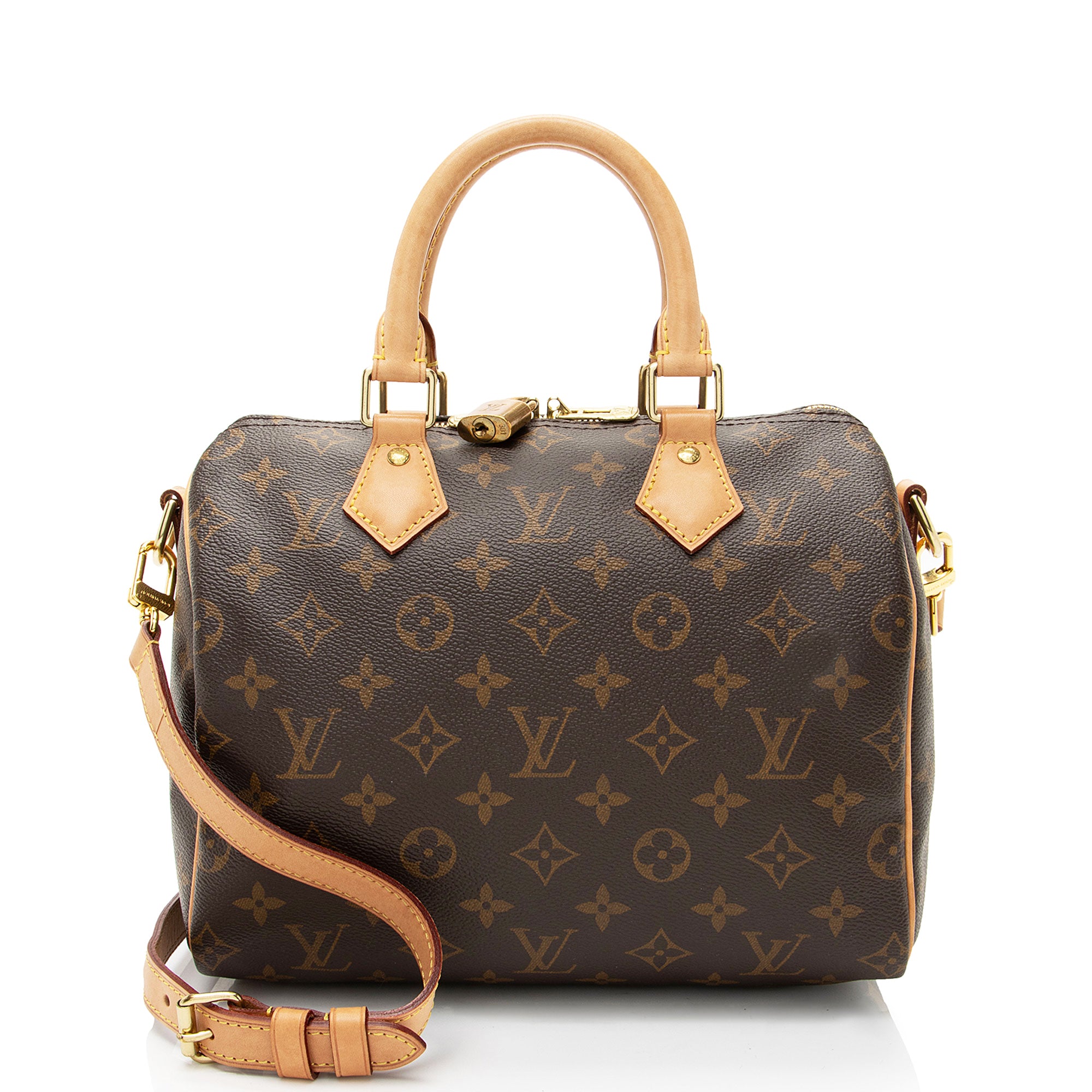 Louis Vuitton Monogram Canvas Speedy Bandouliere 25 Satchel