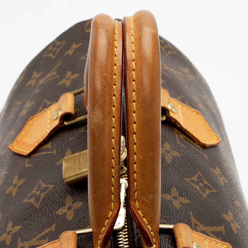 Louis Vuitton Monogram Canvas Speedy Bandouliere 35 Satchel (SHF-20549)