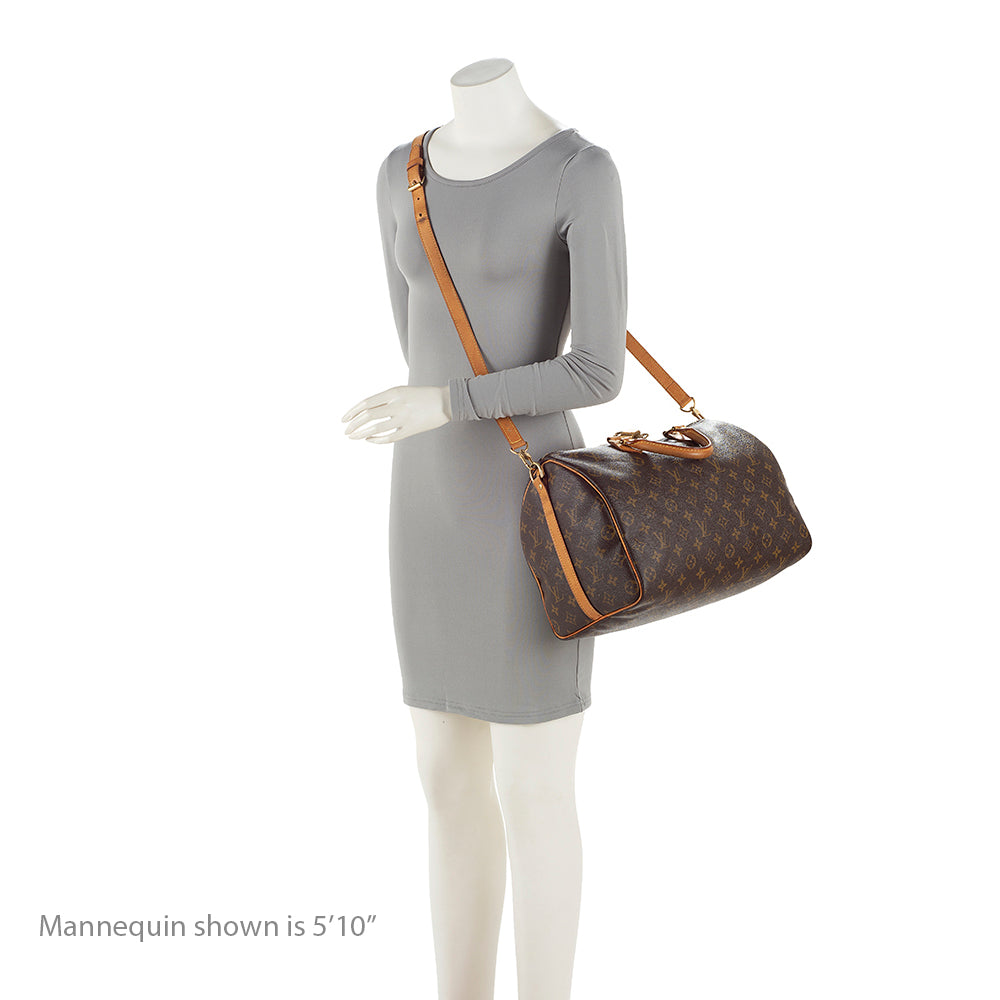 Louis Vuitton Monogram Canvas Speedy Bandouliere 35 Satchel (SHF-20549)