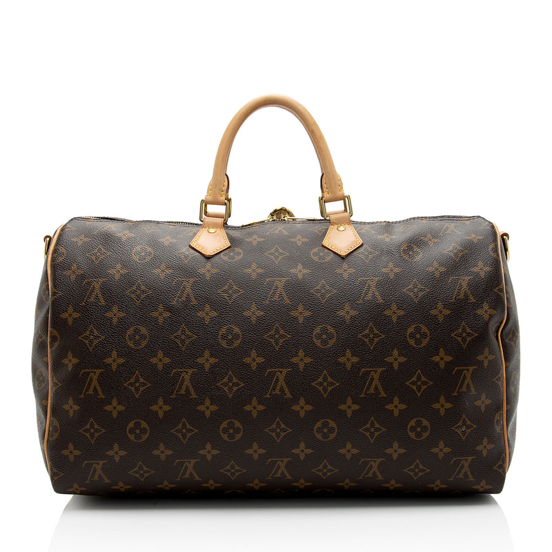 Louis Vuitton Monogram Canvas Speedy Bandouliere 40 Satchel (SHF