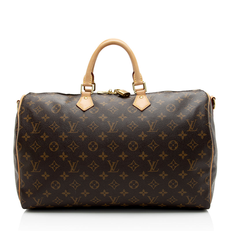 Louis Vuitton Speedy 40 Bandouliere Monogram Canvas Bag