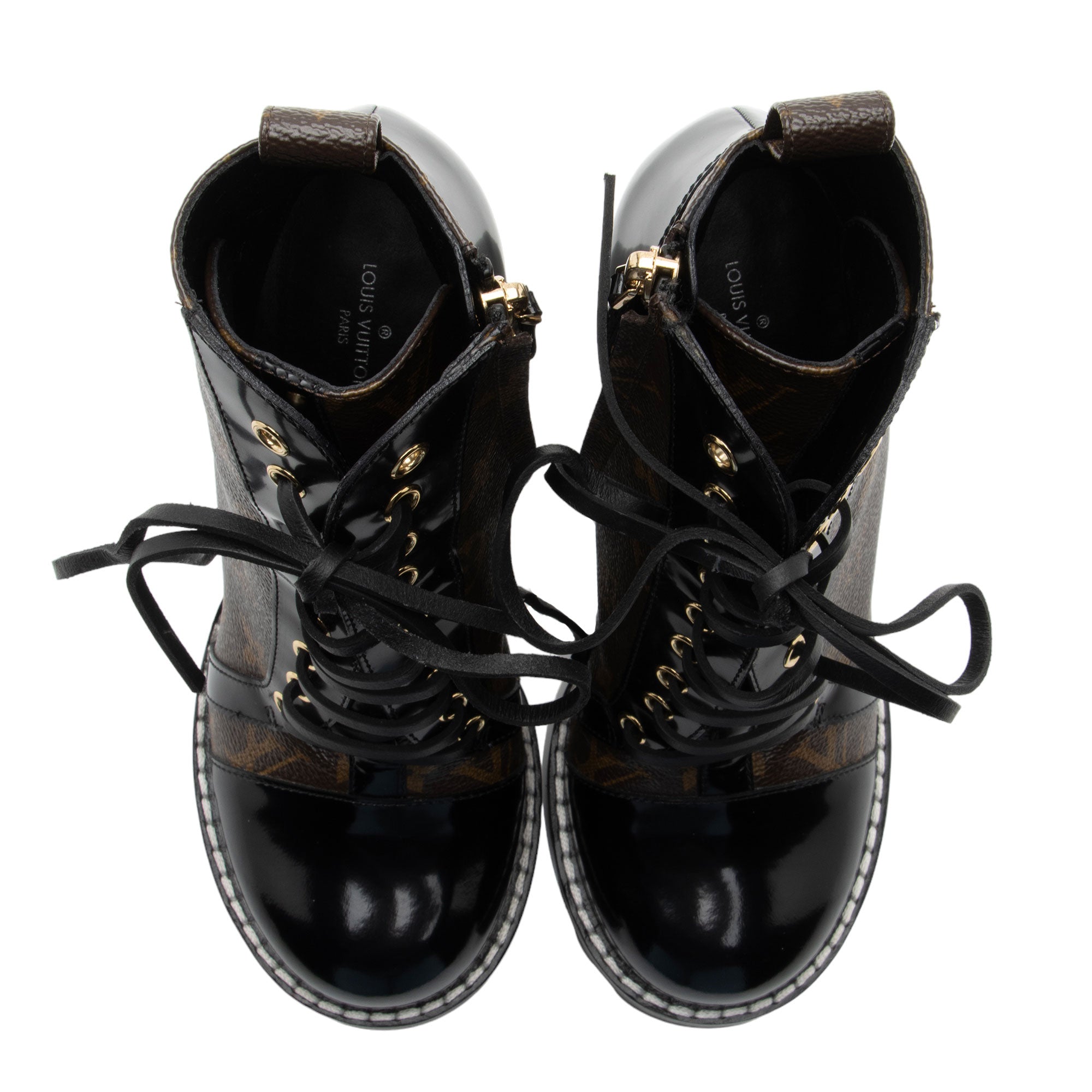 Louis Vuitton Monogram Canvas Star Trail Ankle Boots - Size 7 / 37 (SHF-leJeSk)