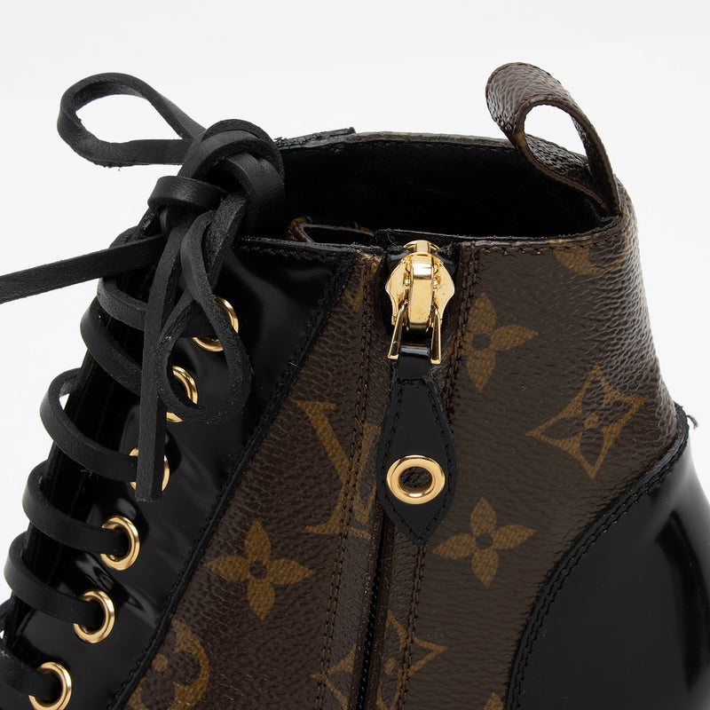 Louis Vuitton Women's Star Trail Ankle Boots Monogram Canvas and