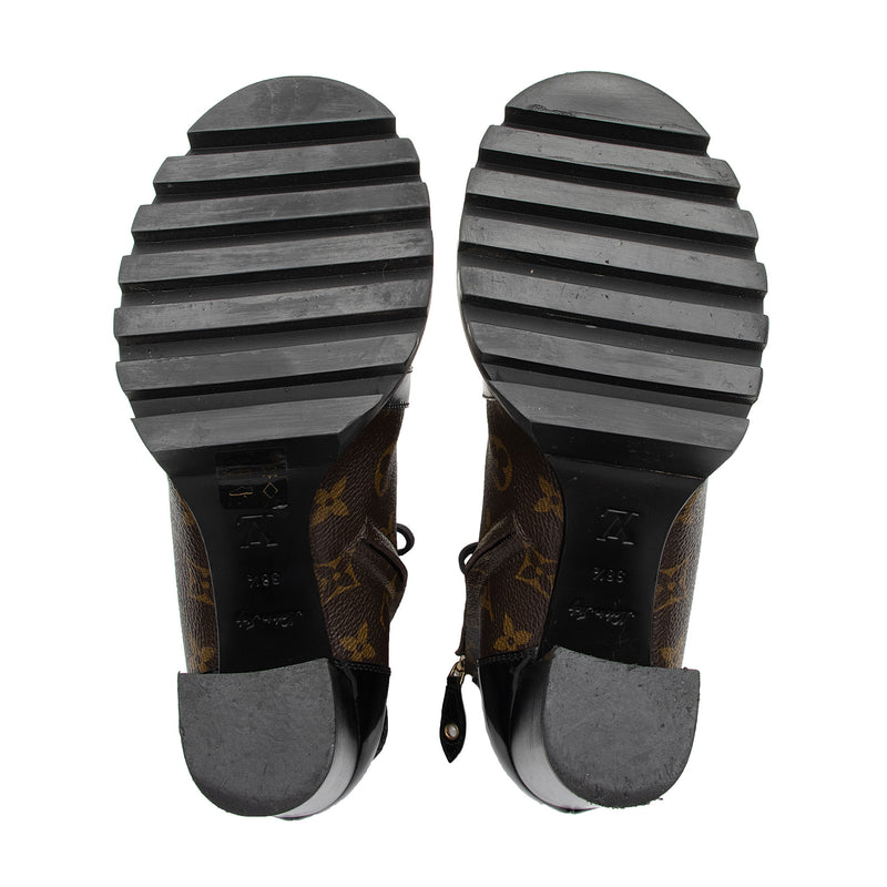Louis Vuitton Monogram Canvas Star Trail Ankle Boot Size 38 Louis