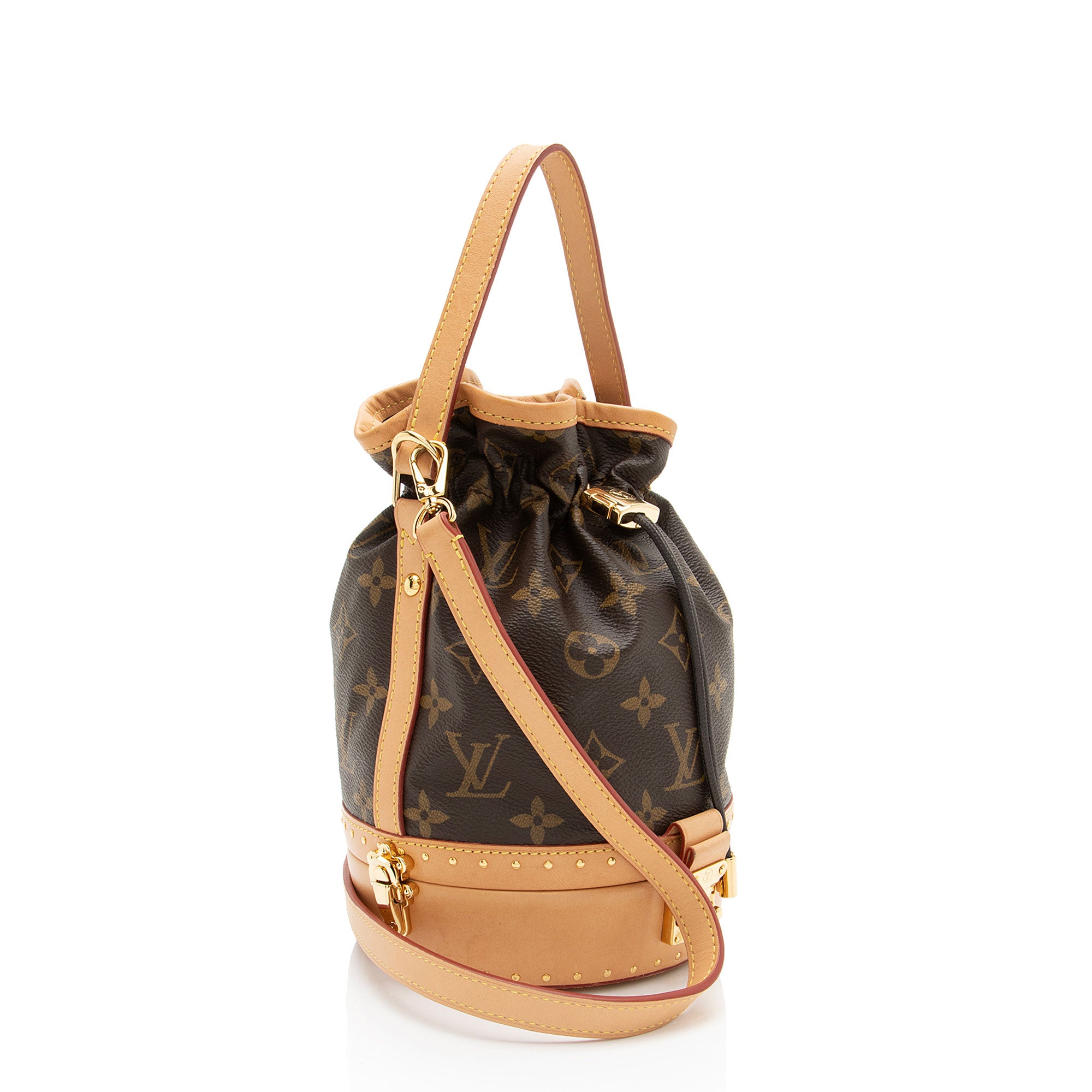 Louis Vuitton Monogram Canvas Studded Petite Noe Trunk Bag