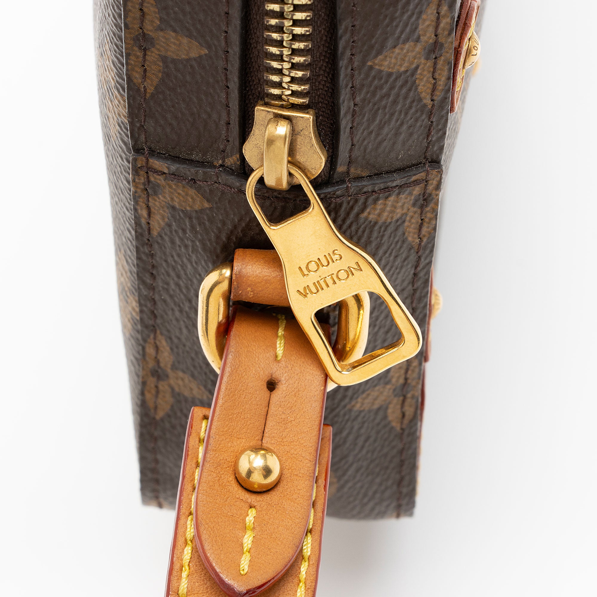 Louis Vuitton Monogram Canvas Studded Soft Trunk Pouch