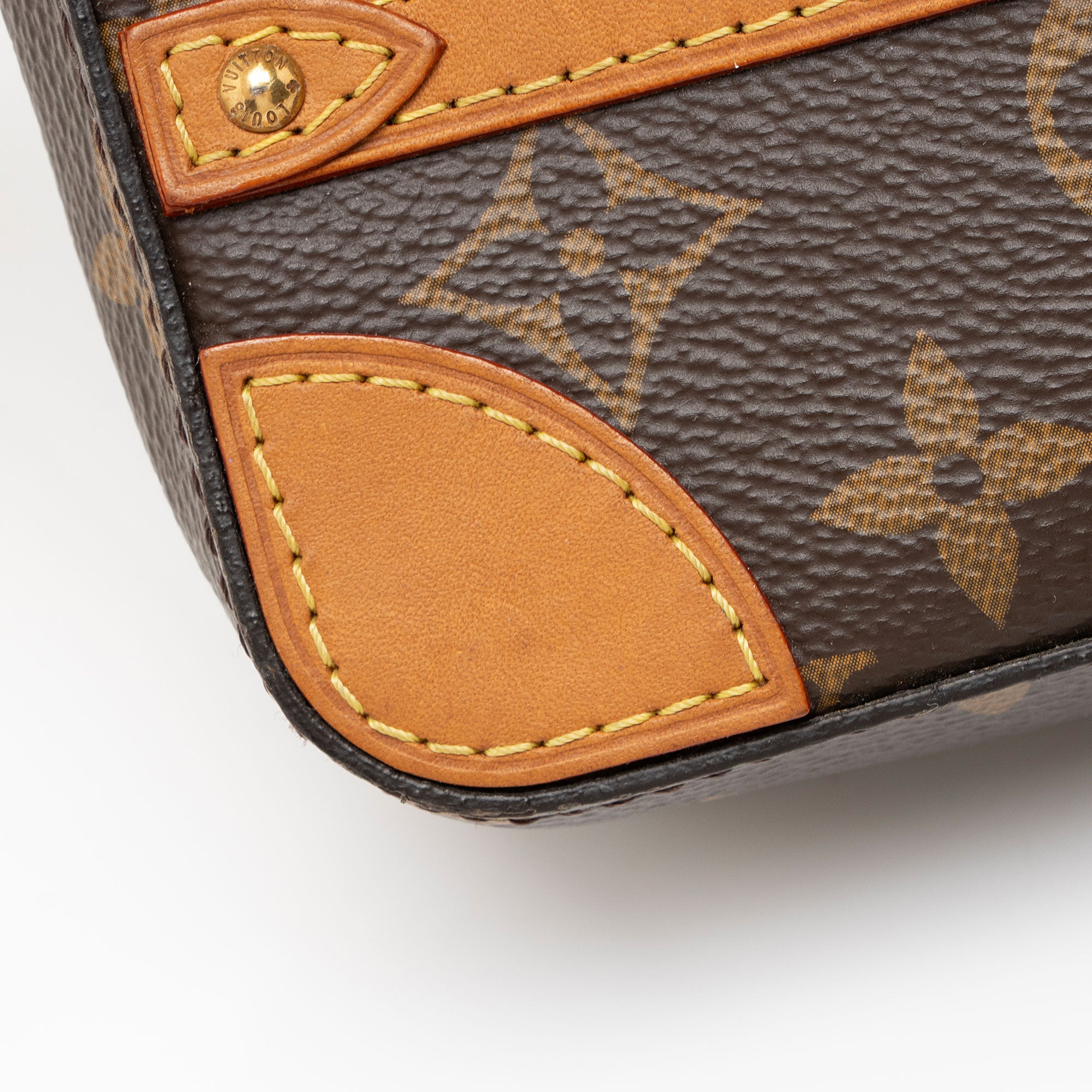 Louis Vuitton Monogram Canvas Studded Soft Trunk Pouch