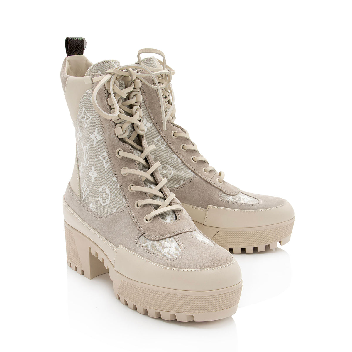 Louis Vuitton sneaker boots size 10 Louis Vuitton Canvas LV Squad Sneaker Boots 38 Black 998716  main image 3