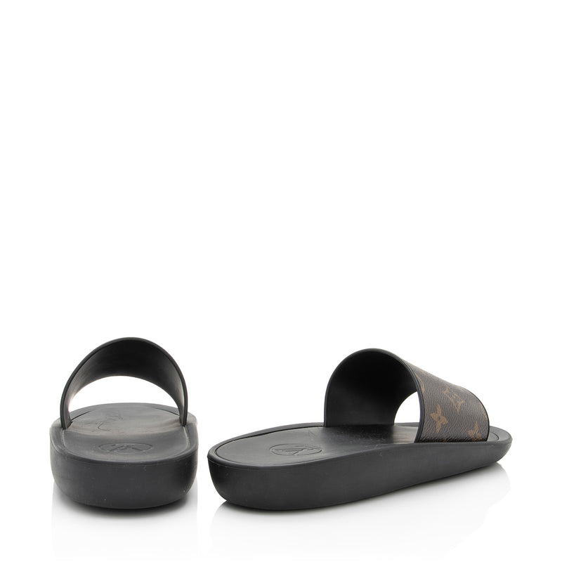 Louis Vuitton Monogram Canvas Sunbath Slide Sandals - Size 6 / 36