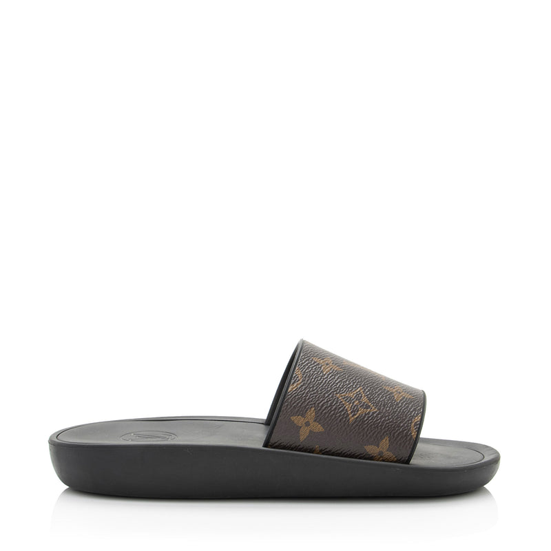 Louis Vuitton Monogram Canvas Sunbath Slide Sandals - Size 6 / 36 (SHF –  LuxeDH