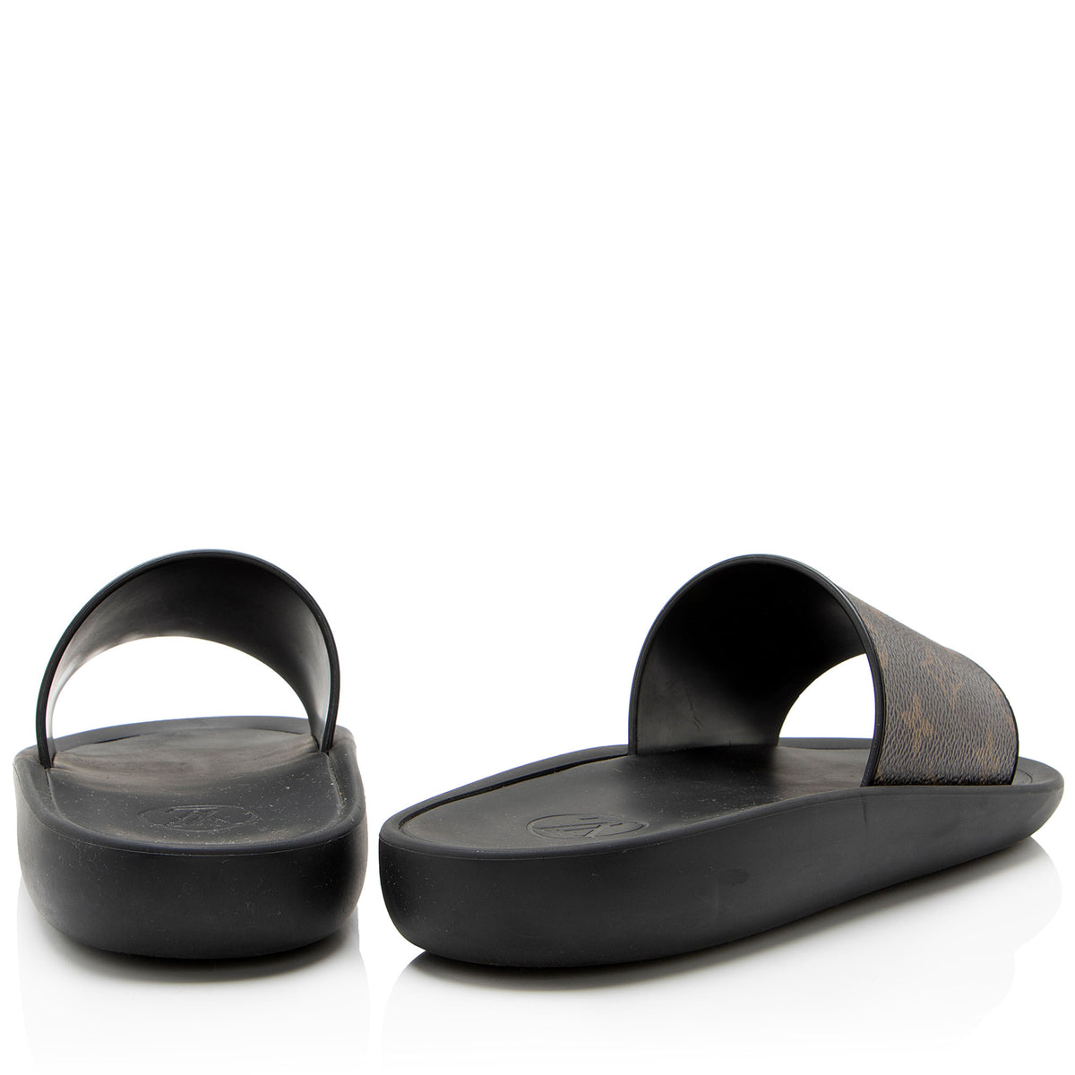 Louis Vuitton Monogram Canvas Sunbath Slide Sandals - Size 8 / 38