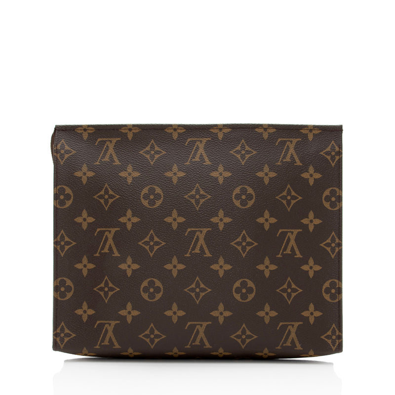 Louis Vuitton Toiletry Monogram Pouch 26 Brown Canvas with