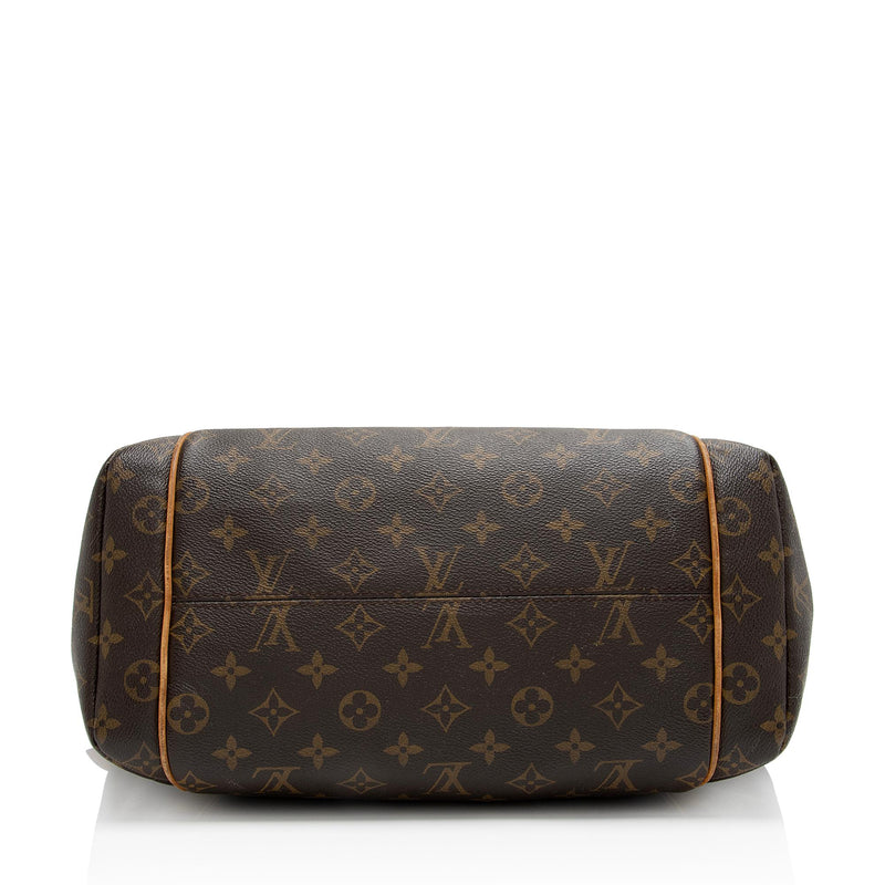 Louis Vuitton Totally MM Monogram Canvas Shoulder Bag Brown