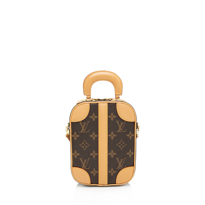 Louis Vuitton - Authenticated Pochette Trunk Verticale Handbag - Leather Brown Plain for Women, Very Good Condition