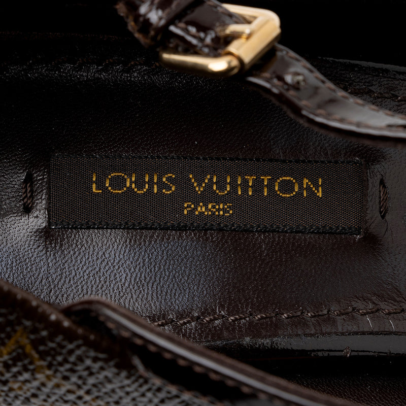 Louis Vuitton Monogram Canvas Vanity Peep Toe Pumps - Size 8.5 / 38.5 (SHF-yFfMg2)