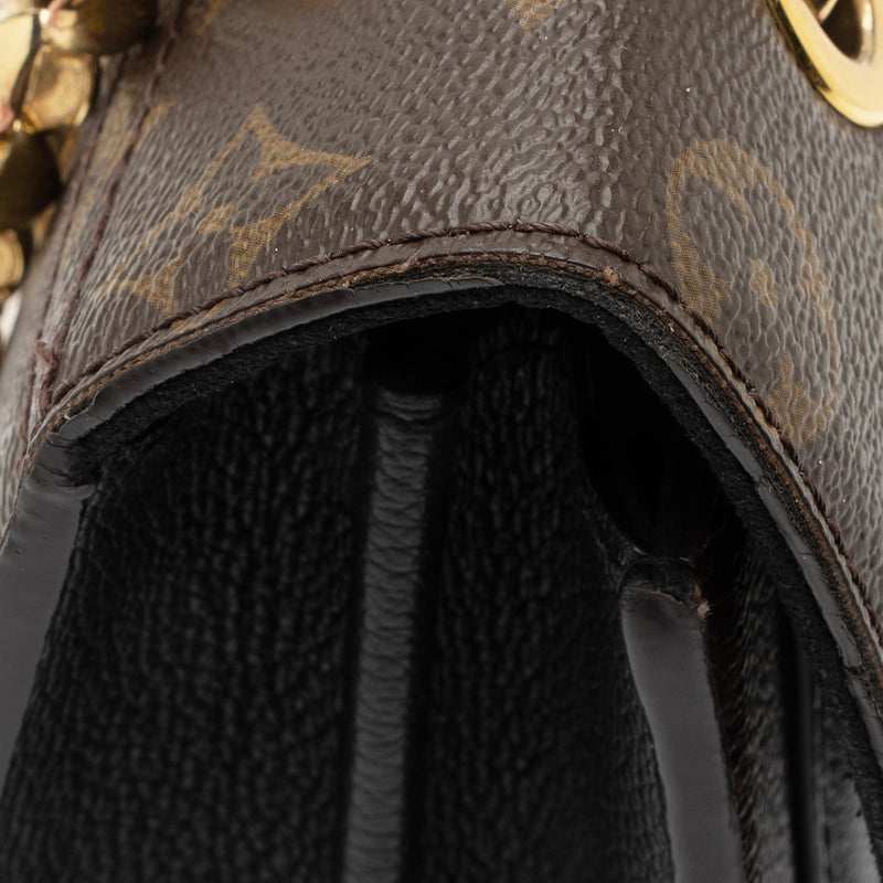 Louis Vuitton Victoire Handbag Monogram Canvas and Python at