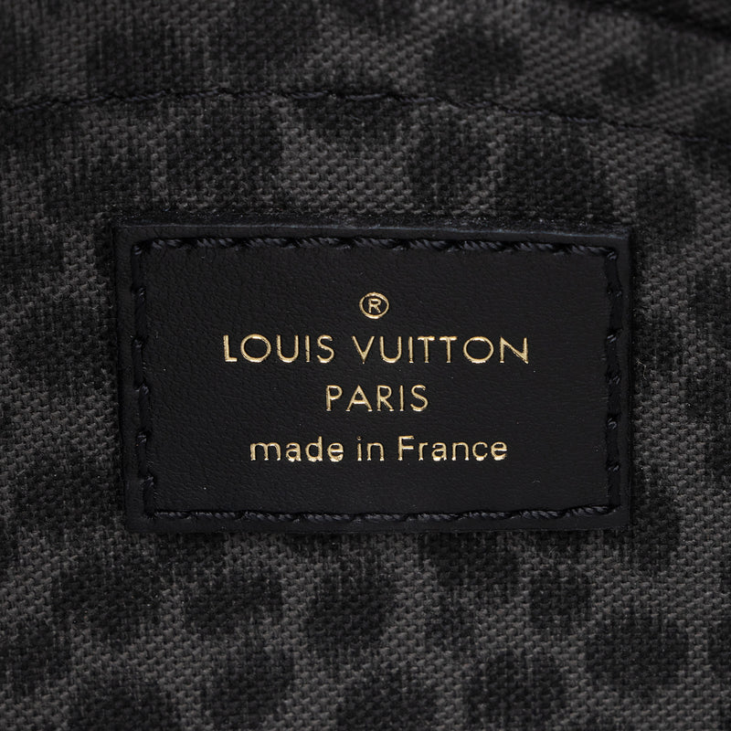Louis Vuitton Neverfull MM Wild at Heart Black in Leather with