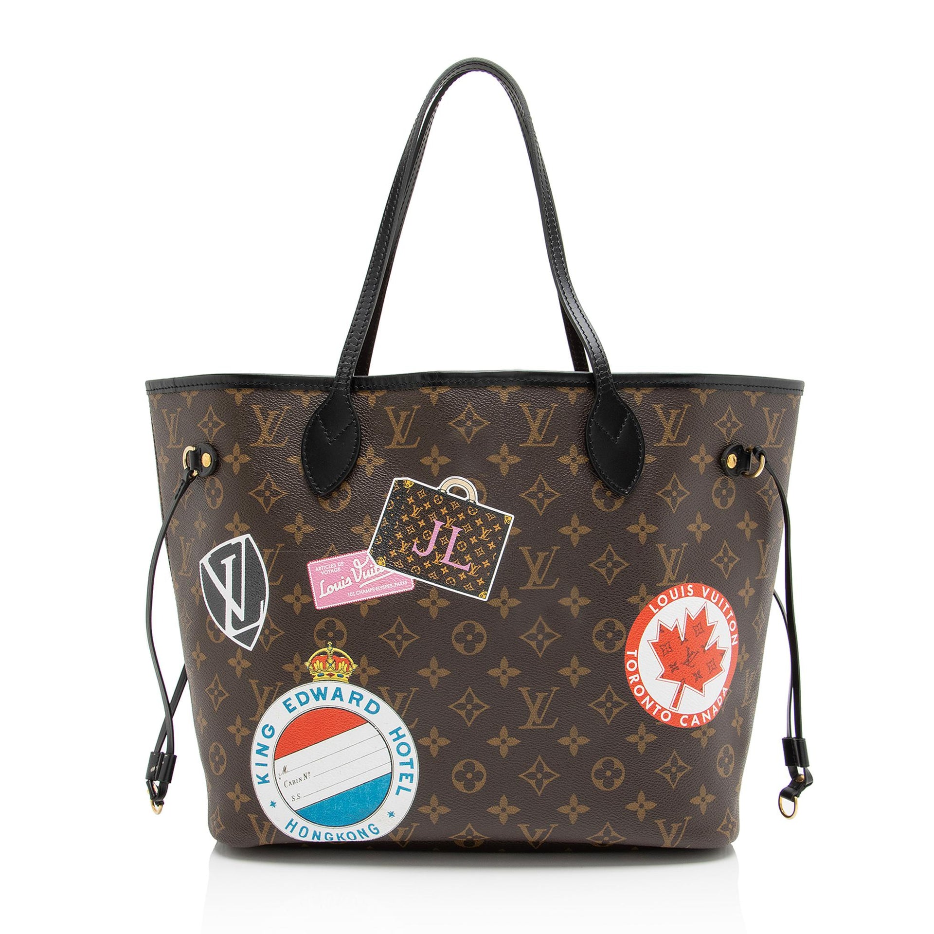 Louis Vuitton Monogram Canvas World Tour Neverfull MM Tote (SHF-wZoBzc