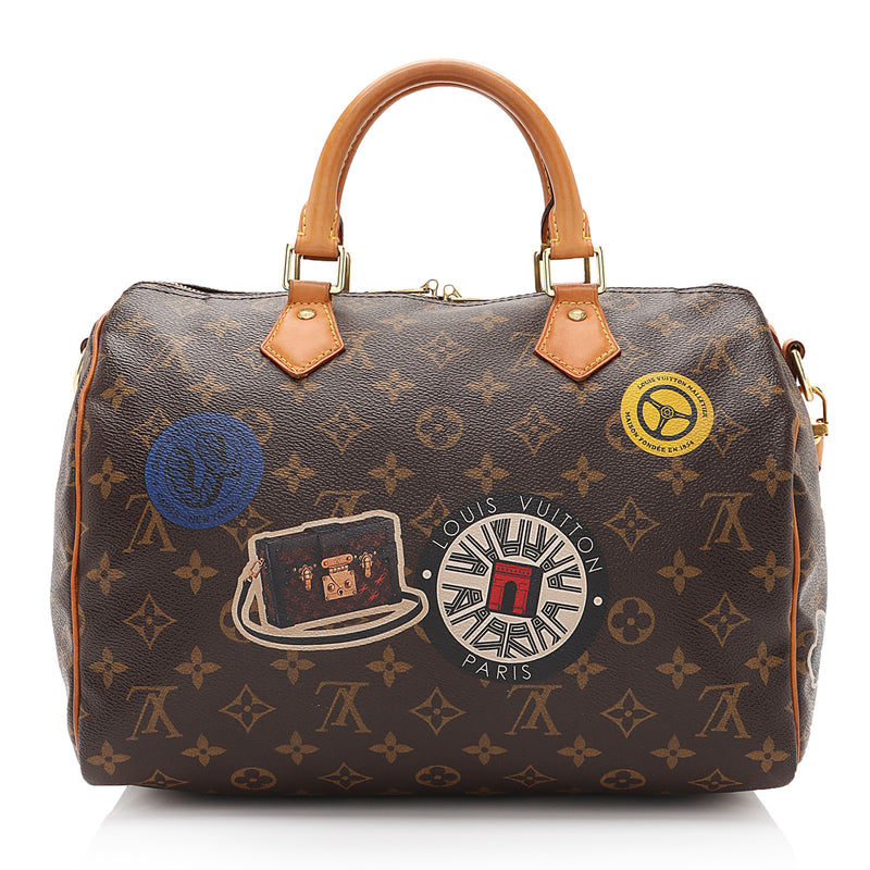 Louis Vuitton Damier Ebene Speedy Bandouliere 30 Satchel (SHF