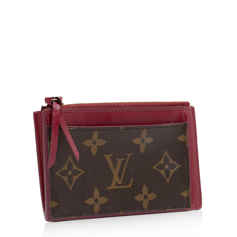 Louis Vuitton Monogram Canvas Zipped Card Holder (SHF-KsBhGI)