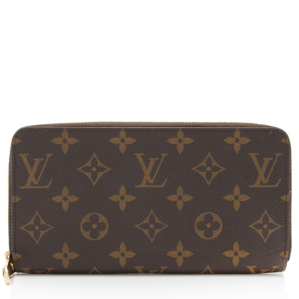 Louis Vuitton Monogram Canvas Zippy Wallet (SHF-64sKuq)