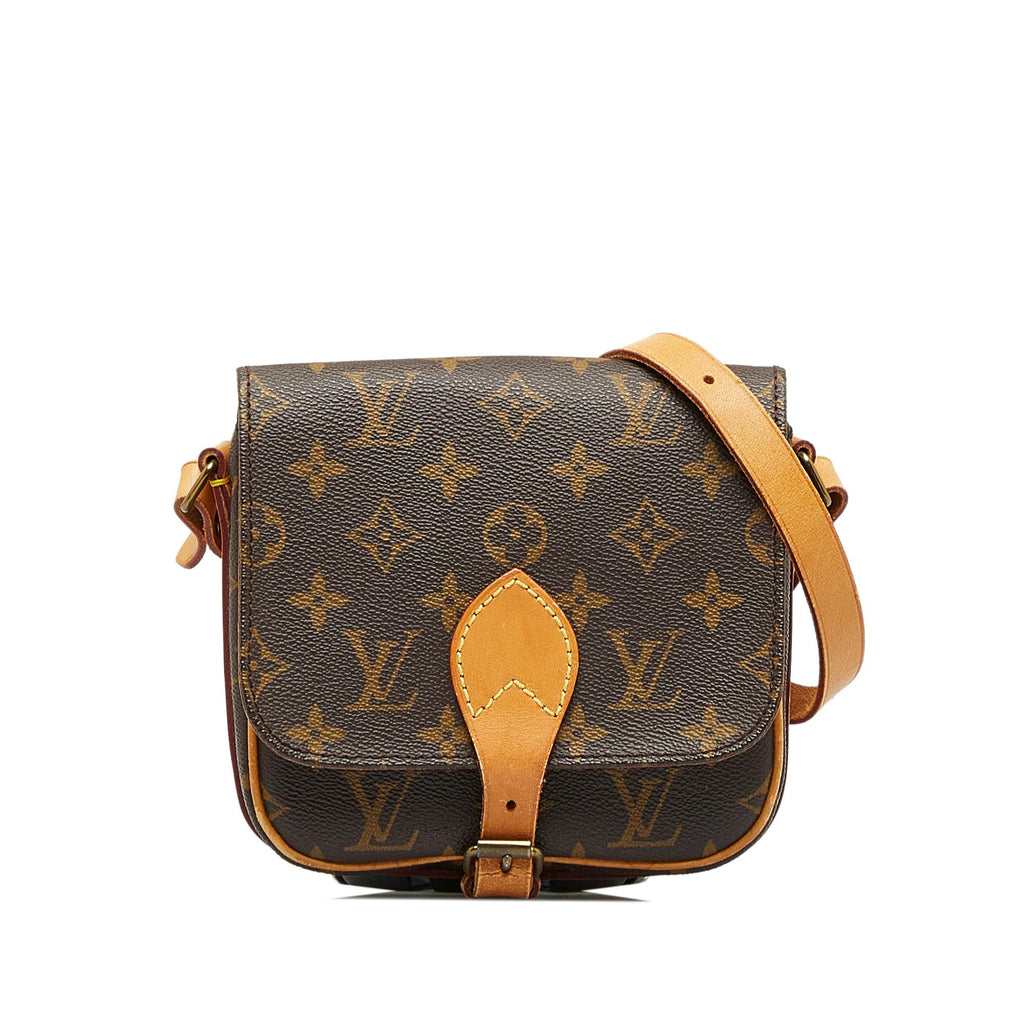 Louis Vuitton Vintage Monogram Canvas Cartouchiere MM Shoulder Bag (SH –  LuxeDH