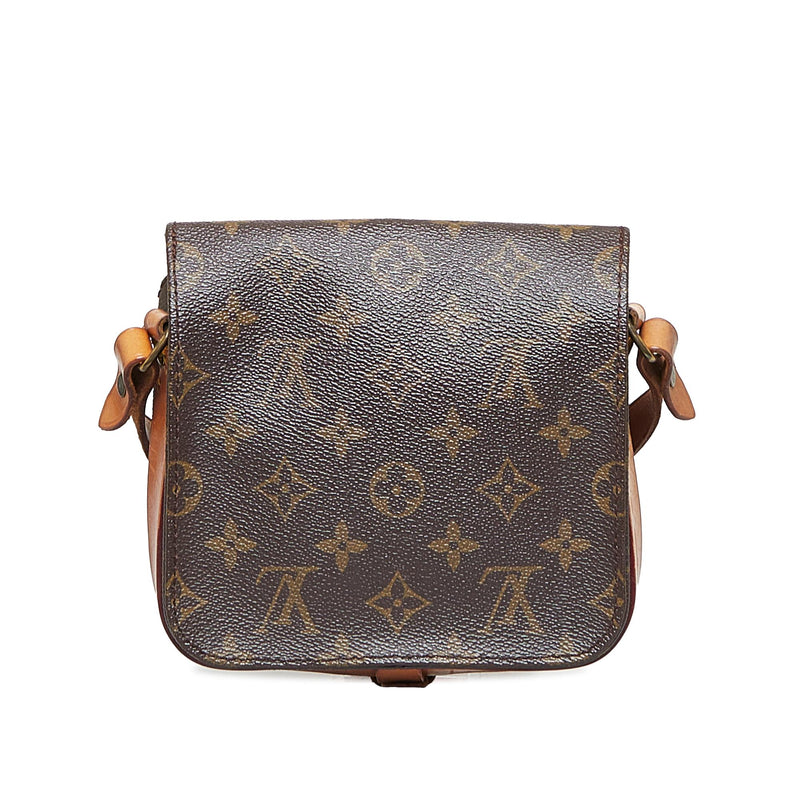 Brown Louis Vuitton Monogram Cartouchiere PM Crossbody Bag