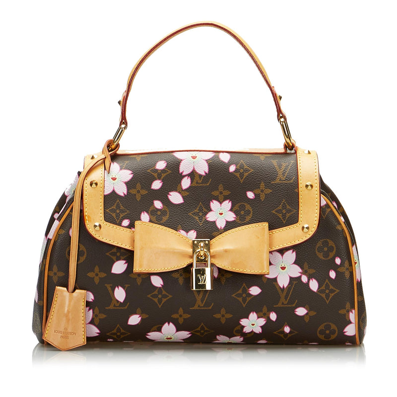 AUTH LOUIS VUITTON CHERRY BLOSSOM SAC RETRO LIMITED HAND BAG