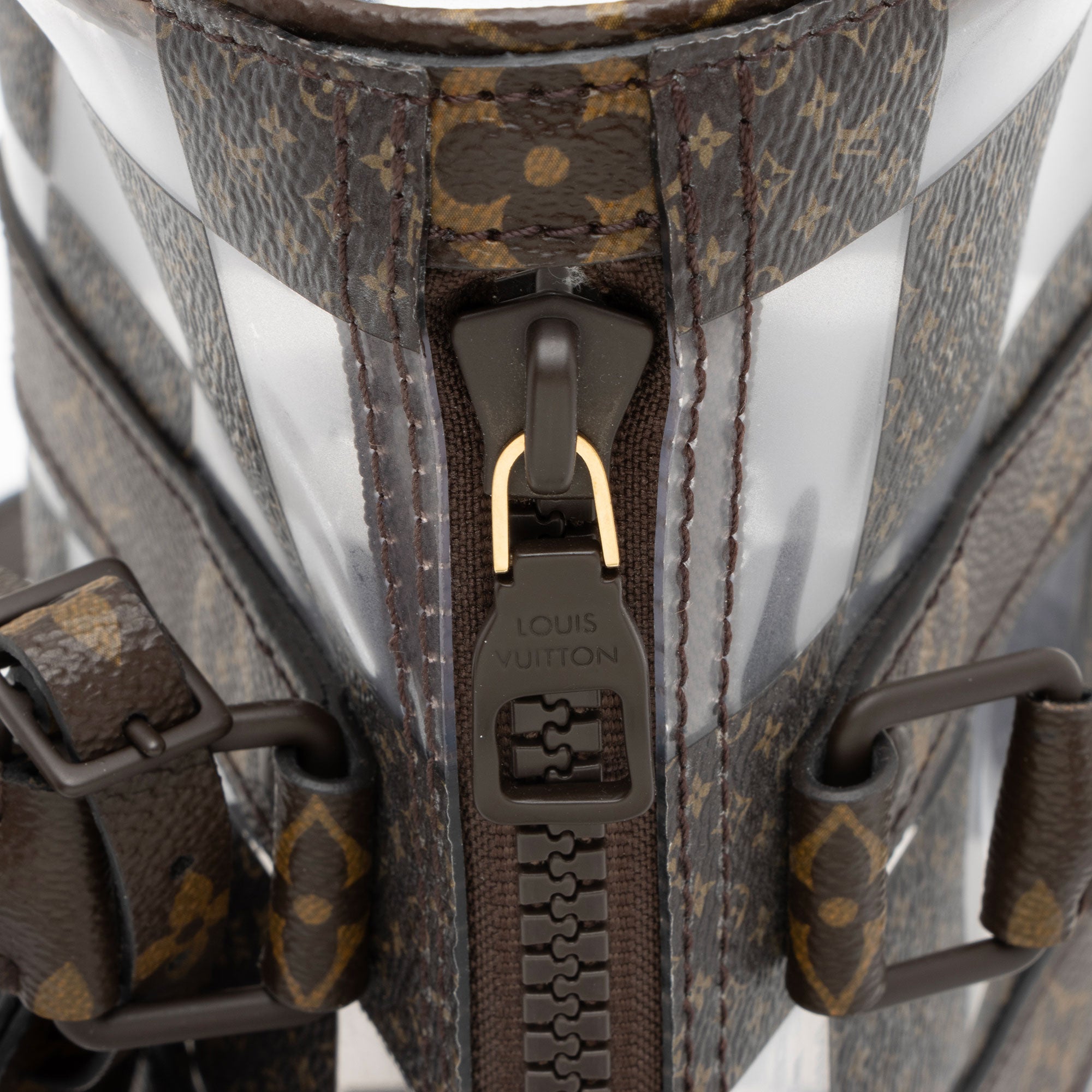 Louis Vuitton Monogram Chess Canvas PVC Bandouliere 25 Keepall