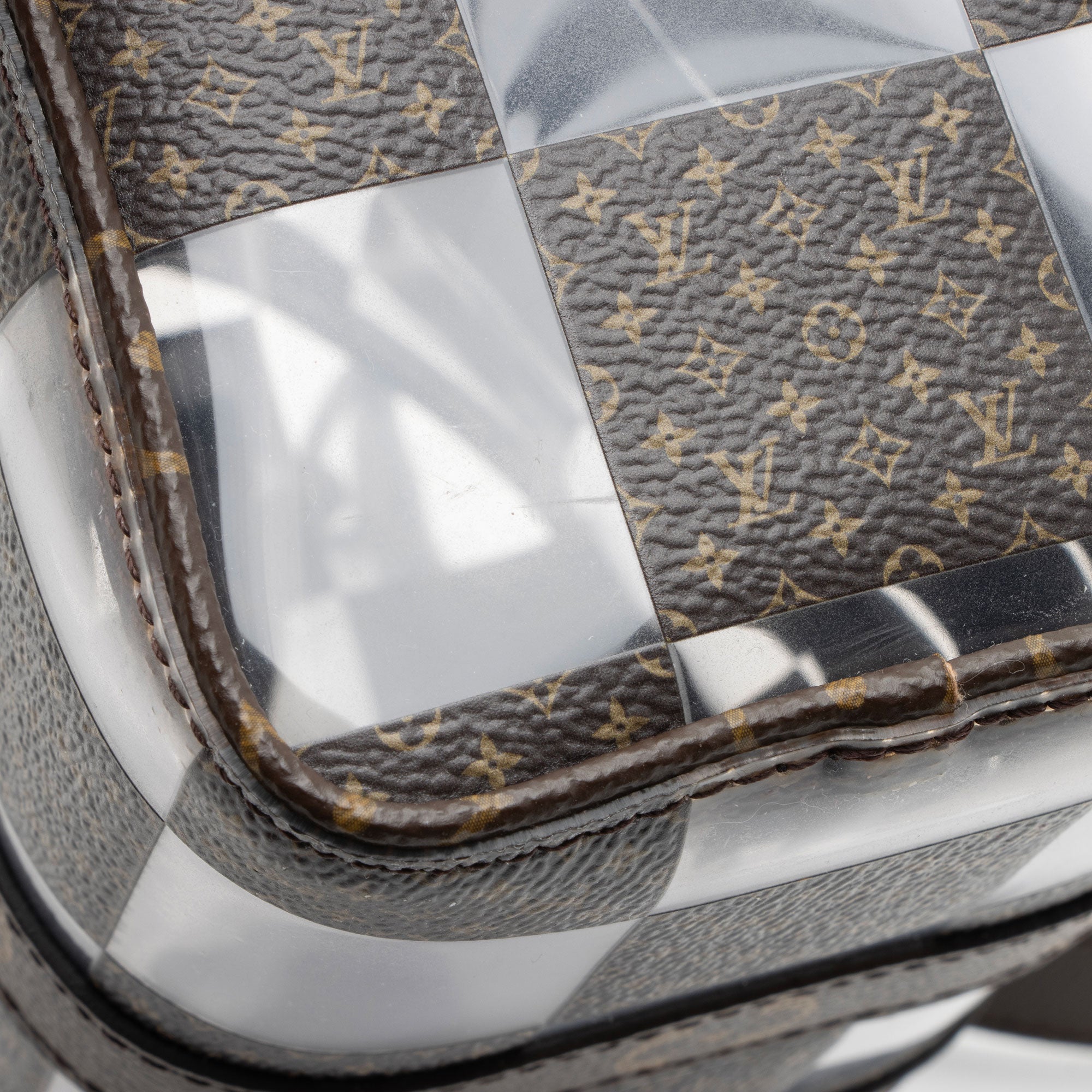 Louis Vuitton Monogram Chess Canvas PVC Bandouliere 25 Keepall
