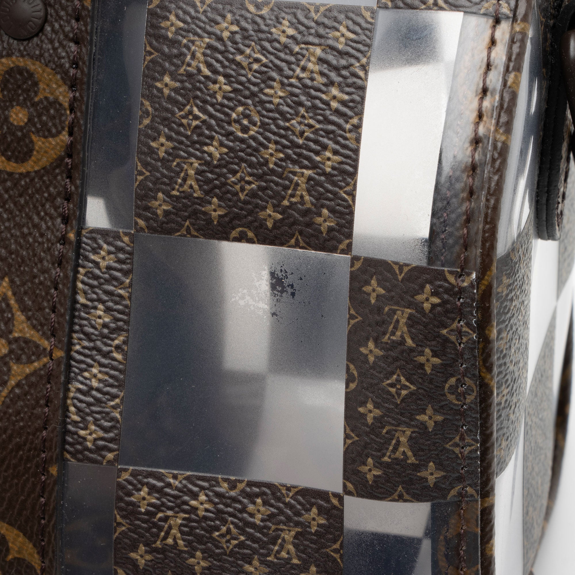 Louis Vuitton Monogram Chess Canvas PVC Bandouliere 25 Keepall